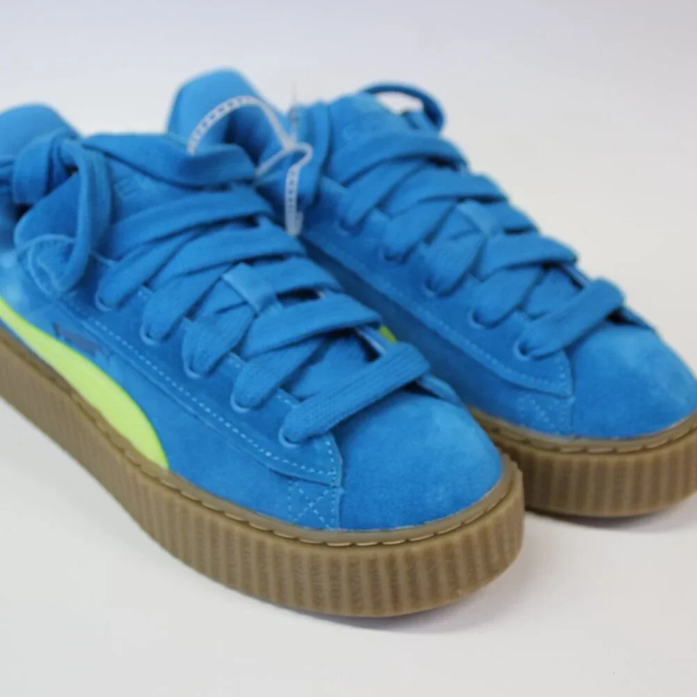 Puma Creeper Phatty Rihanna Fenty Speed Blue Women's size 8.5 Athleisure NEW - Picture 3 of 9